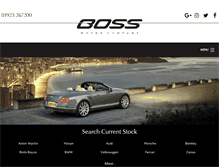 Tablet Screenshot of bossmotor.co.uk